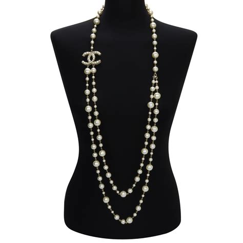 coco chanel long necklace